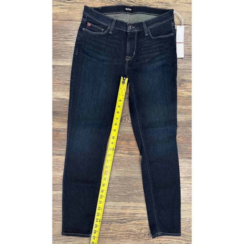 Hudson Jeans Krista Super Skinny Low-rise Non-Distressed Stretch, 28, Dark Blue